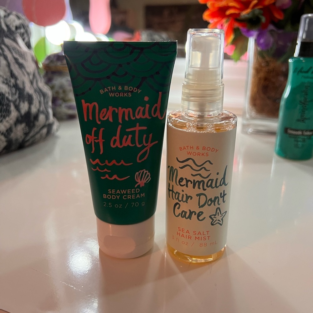 Bath and body works mermaid set